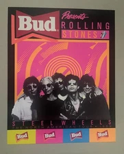 The Rolling Stones Poster 1989 Steel Wheels Tour