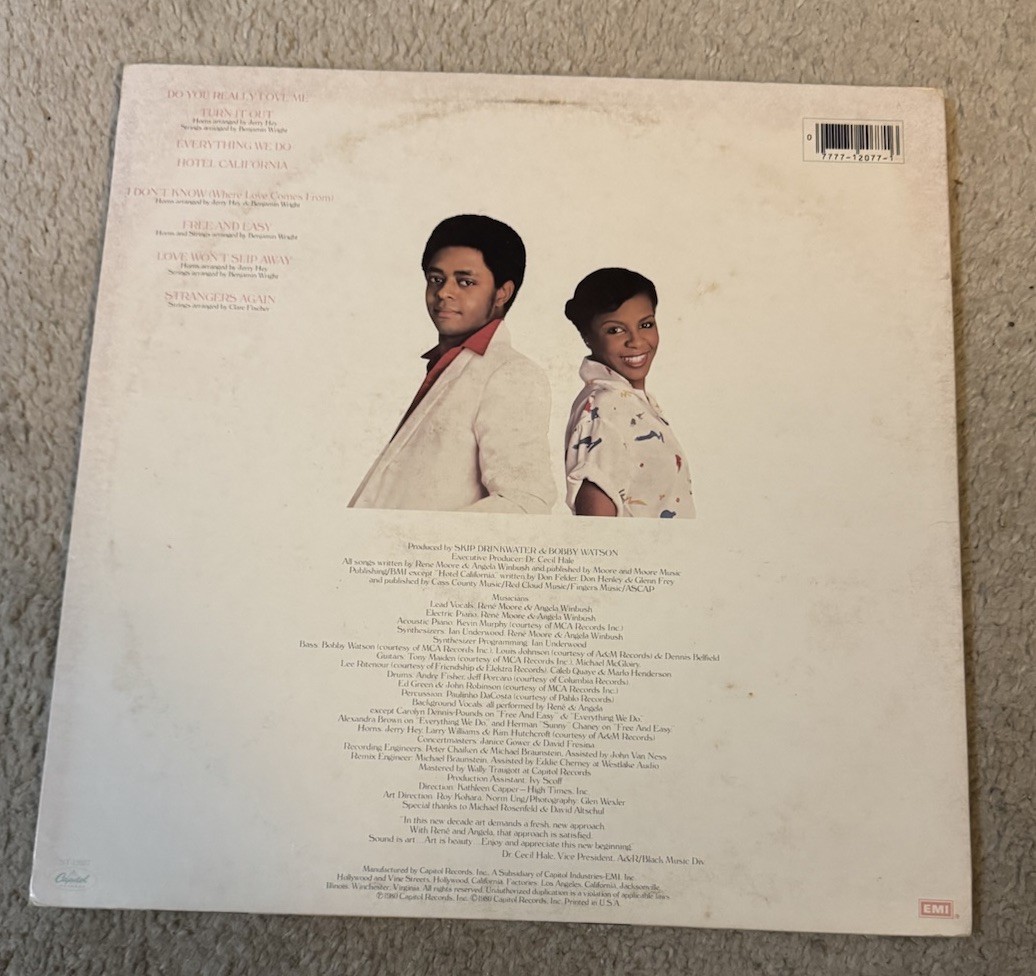 Lp Condition Rene and Angela VINYL ALBUM 1980 Record In Great Condition | eBay