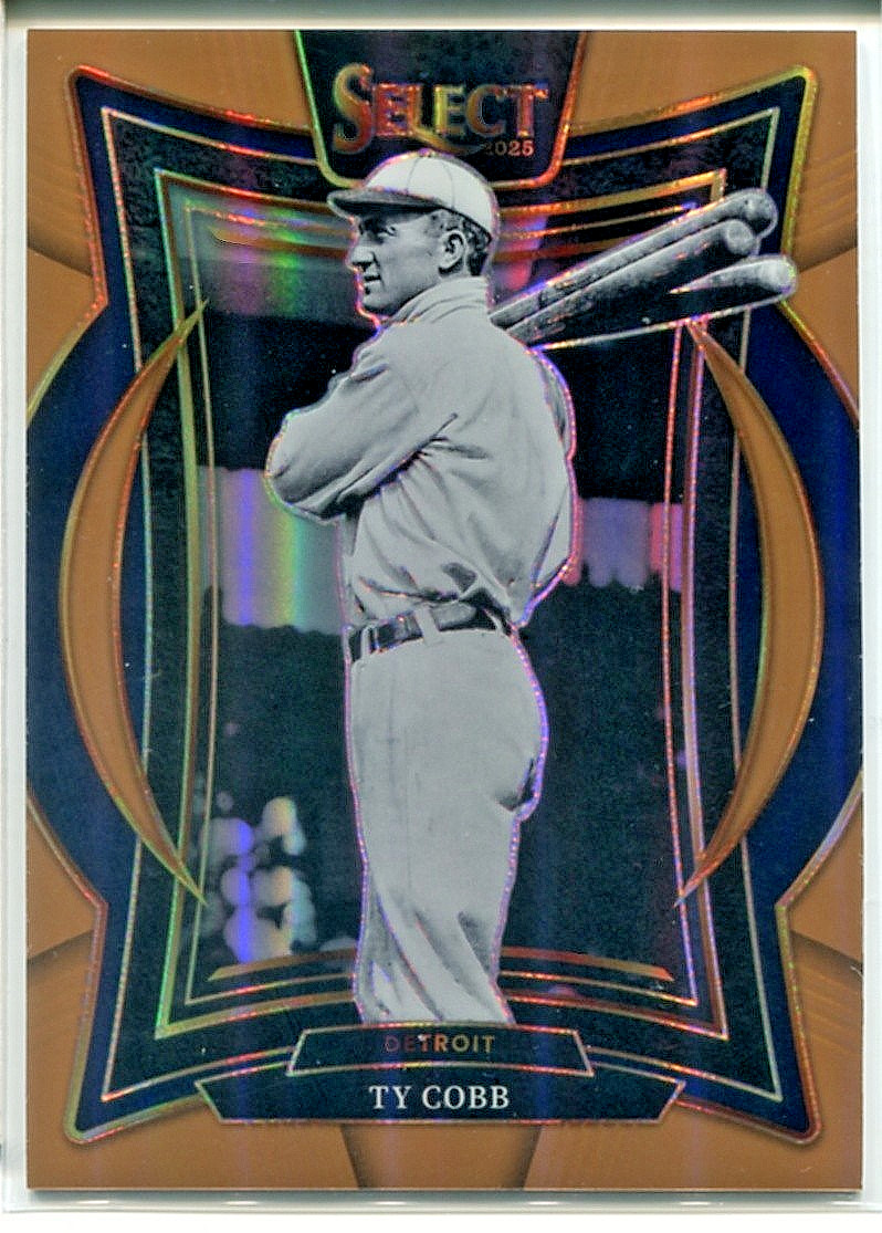TY COBB 2025 PANINI SELECT BRONZE PRIZM CONCOURSE LEVEL #32 TIGERS 087/125