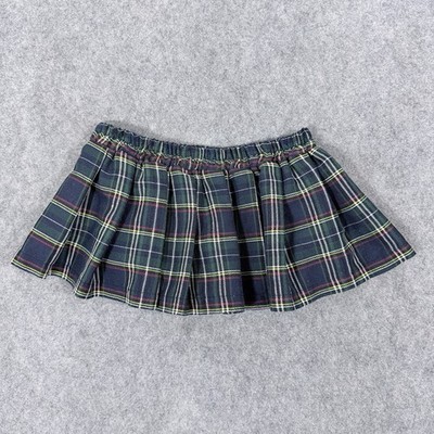 Dreams By Baci Lingerie School Girl Skirt Women's Size OS 2-14 Multicolors Plaid