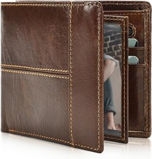 Cartera De Cuero Para Hombre Billetera Carteras Corta Cartera De Moda Clasico US
