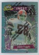 1995 Topps Finest Refractor Jessie Tuggle #115 xx1