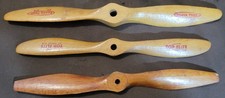 Top Flite, Power Prop  Misc Airplane RC Plane Wood Propellers Lot Of 3