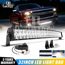 180w 32 Curved Led Light Bar Grille Wire Kit For Chevy Silverado 1500 2014-18 180w 32 Curved Led Light Bar Grille Wire Kit For Chevy Silverado 1500 2014-18