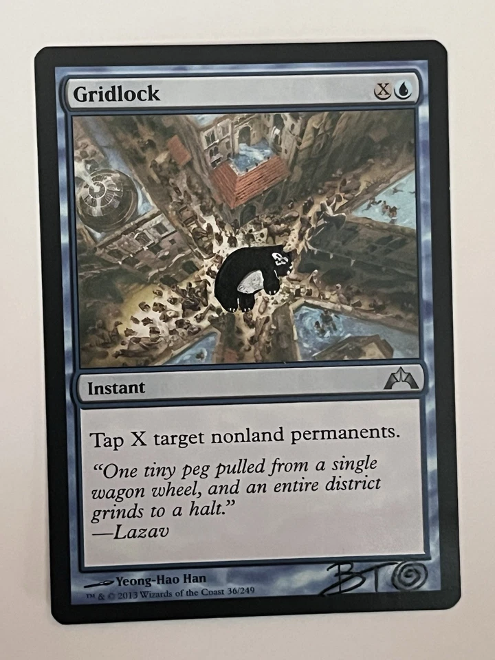 SNORLAX Custom Artwork Pokemon MTG Gridlock Gatecrash NM Signed Brandon Olterman - Image 2 of 4