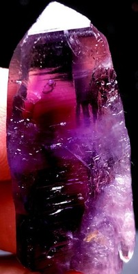 41ct Diamond Grade! Super Seven Skeletal Amethyst Quartz Crystal&pyramid  t6