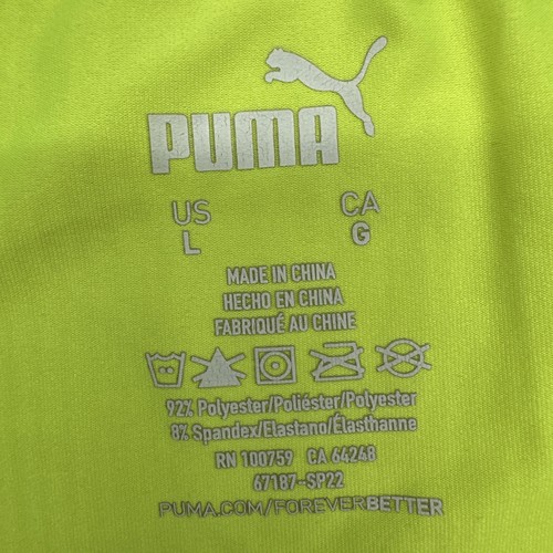 Puma Athletic Shorts Sports Boys Size L Hot Green Logo …#29119 - Picture 2 of 7