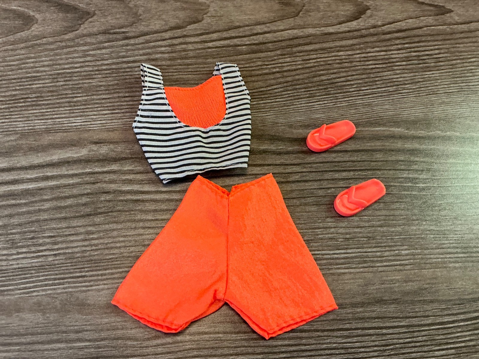 Mattel Barbie Doll Clothes Top Shirt Shorts Shoes Outfit Set Lot