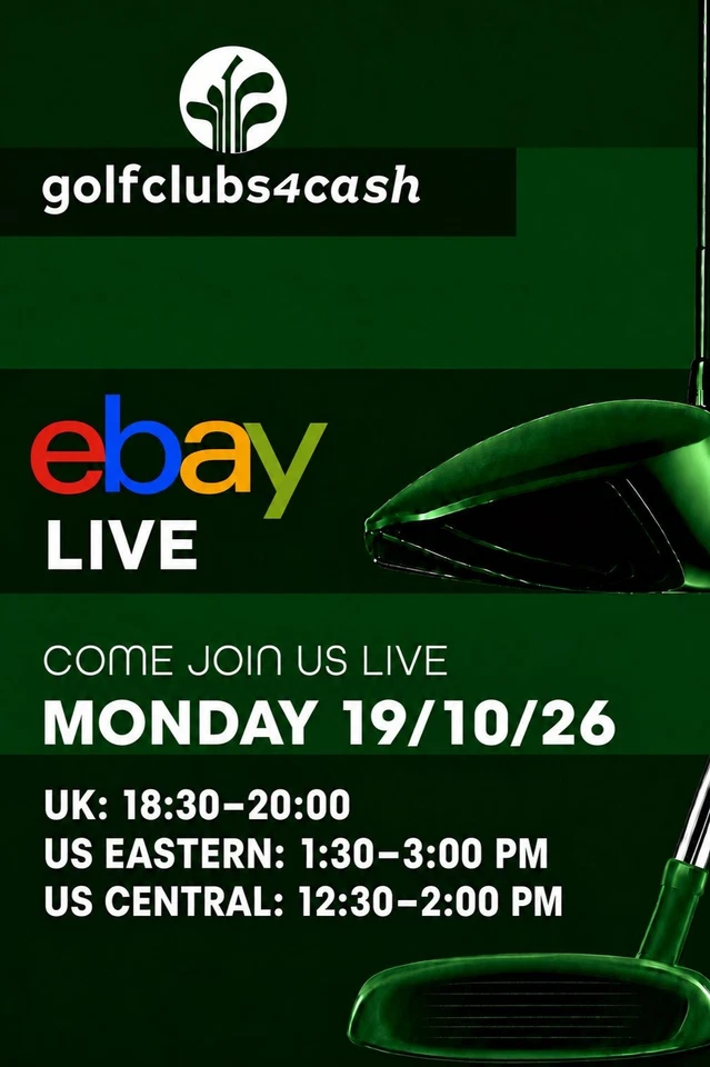 Golfclubs4cash Ebay Live! Europe's Largest Used Golf Selection. £1 Starts⛳