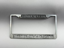 Vintage Von Housen Motors Mercedes Benz Sacramento Ca Dealer License Plate Frame Vintage Von Housen Motors Mercedes Benz Sacramento Ca Dealer License Plate Frame