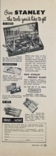 1949 Print Ad Stanley Tools & Chest,Hammers,Screw Drivers Sets New Britain,CT