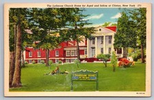 Lutheran Church Home for Aged and Infirm at Clinton, New York Postcard