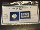 1961 P Franklin SILVER HALF DOLLAR With Stamp And 60’s History Info
