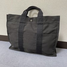 Herm s Handbag Canvas Foule Khaki   