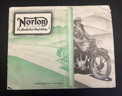 1939 NORTON Motor Cycle International TT RACES  Vintage Bike VMCC Rudge Sunbeam 