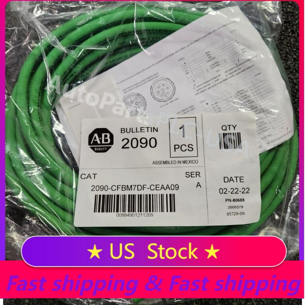 AB 2090-CFBM7DF-CEAA09 CABLE MOTOR FEEDBACK 9M SER A US Free TAX