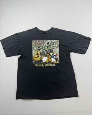 Duke Athletic Shirt Mens Large Fiddlers Convention 2007 Galax Graphic Tee USA