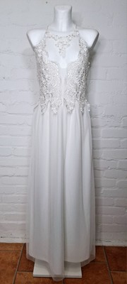Brautkleid Hochzeitskleid 36 / 38 Hochzeit Spitze Tüll elegant ärmellos #2