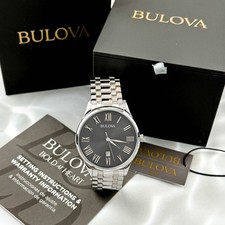 Bulova 96B261 Classic Men's Grey Dial Stainless Steel Bracelet 40mm Watch