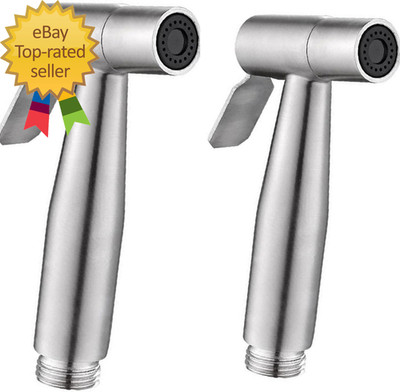 2 Pieces Bidet Toilet Sprayer Head Stainless Steel Handheld Sprayer for Cloth Di