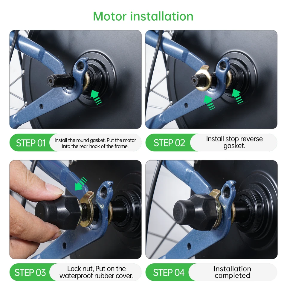 DIY Fahrrad Umbausatz 26" 27,5" Hinterrad Nabenmotor Kit - Bild 2 von 4