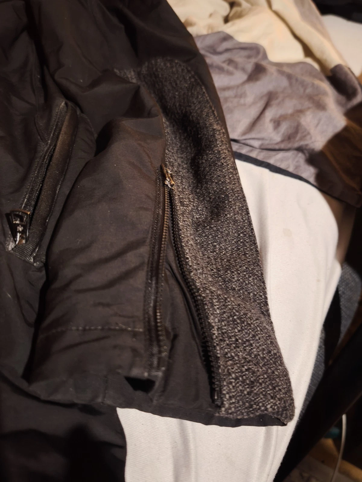 Marc O'Polo Men's Quilted Jacket Black Thermore Stand Collar Size 38 Zip/Button - product detail image 5