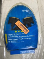 Dynex - 10' Parallel File Transfer Cable DX-C101791 New Sealed DB25 M/DB25 M
