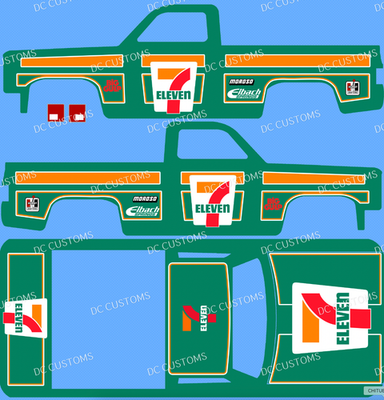 セブチ bethesun キッチンカー ステッカー ウォヌ 83 CHEVY SILVERADO (WHITE TONER) DECALS 7 ELEVEN | eBay