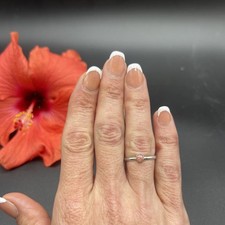 Stunning Unique Handmade 925 Sterling Silver Stackable Band Ring B94