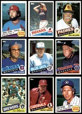 1985 Topps Baseball Almost Complete Set 6.5 - EX/MT+ 7210405 (791 / 792 cards)