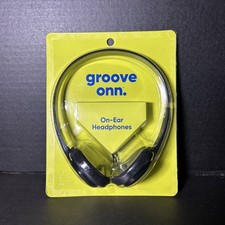 Groove Onn Adjustable Lightweight On-Ear Headphones w/ 3.94' cable AUX 3.5 New