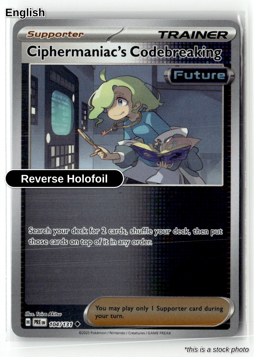 Ciphermaniac's Codebreaking Reverse Holofoil SV: Prismatic Evolutions 104/131