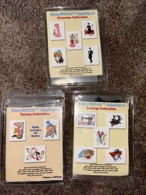 #ad #ad Lot of 3 Dalco EasyStitch Appliqué Kits FAIRIES VICTORIAN Sewing Sew Discs Unuse $16.75