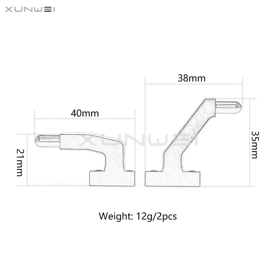 #86346 ALUMINUM FUEL TANK MOUNT fits RC HPI 1/8 SAVAGE 21 25 SS 3.5 4.6 5.9 X XL - Image 4 of 4