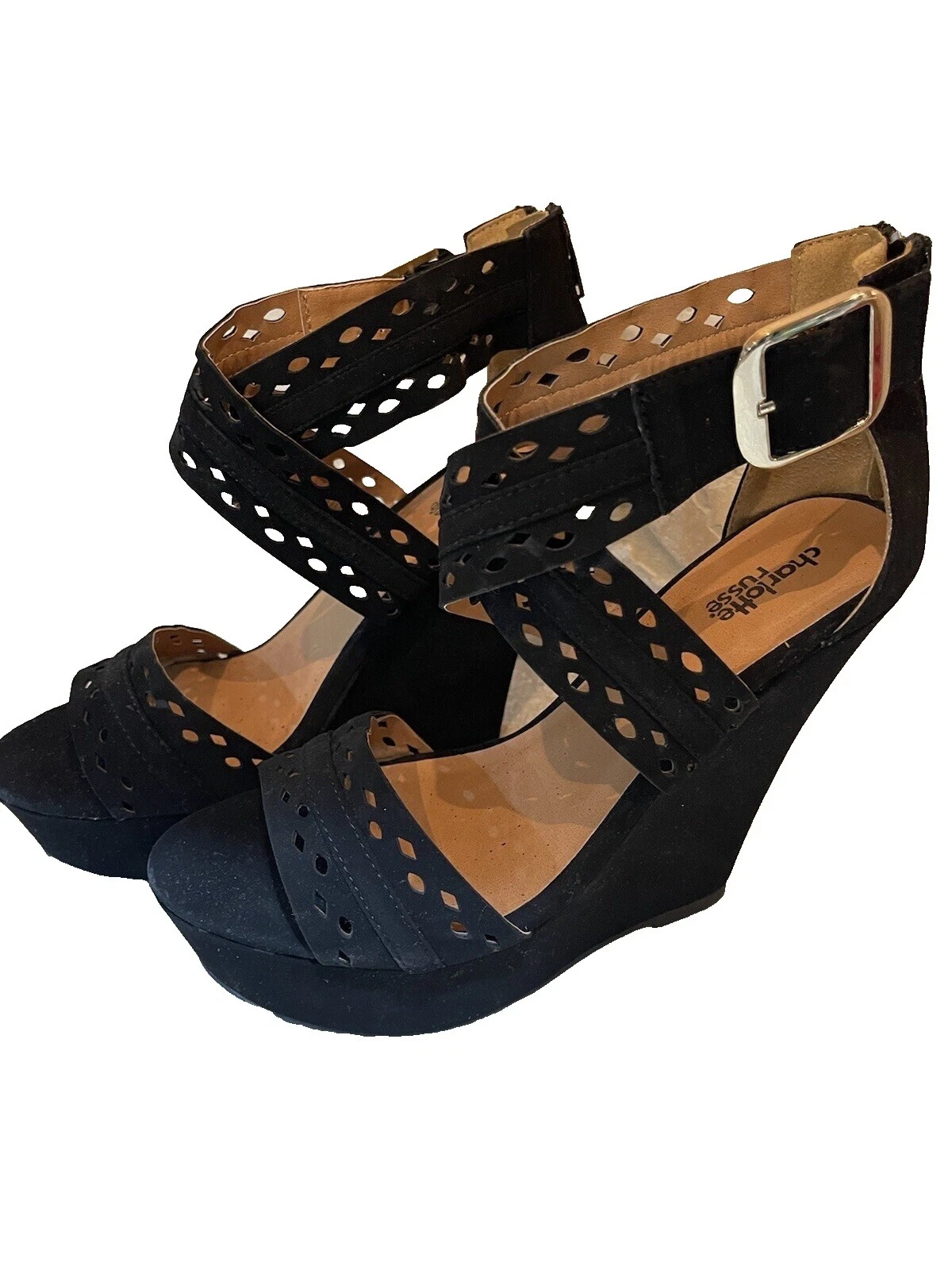 Charlotte Russe Mujer Ante Tacones de cuña para mujer