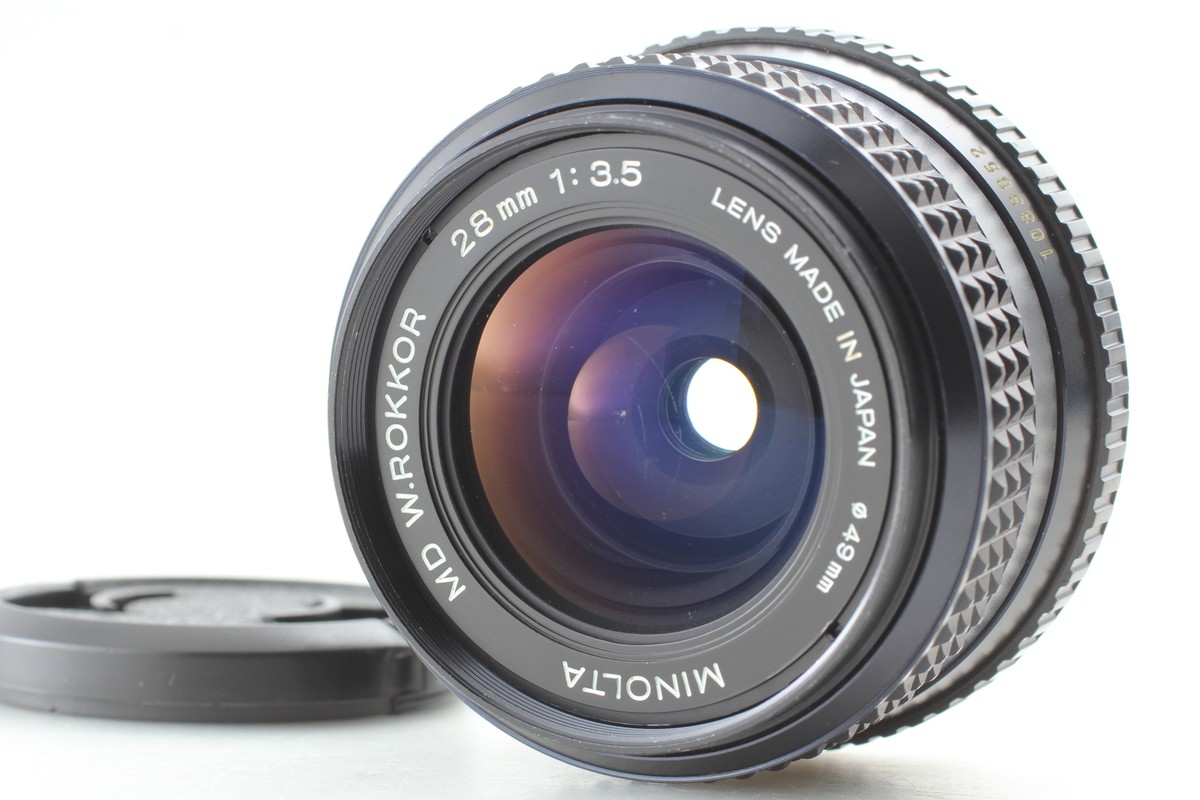 ミノルタ　MD W ロッコール 28mm F3.5（新品） EXCELLENT+5] Minolta MD W.Rokkor 28mm f3.5 Wide Angle MF