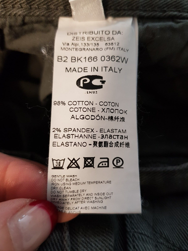BIKKEMBERGS grey jeans pants size 36 made in Italy - Imagen 7 de 11