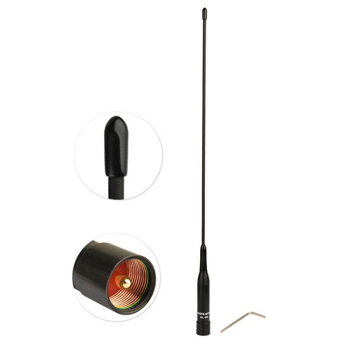 Antenna Mobile VHF/UHF Dual Band Per Auto 136-174MHz 400-470MHz - PL259 - Nuova