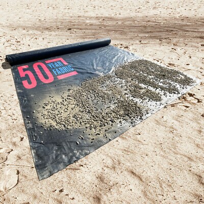 Sandbaggy Woven Geotextile 50 YEAR Fabric - Soil Stabilization for Gravel Roads