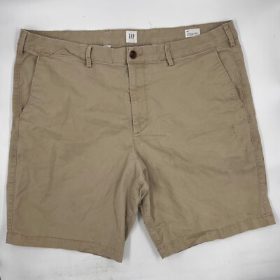 Gap Mens Essential Khaki Chino Shorts Size 40 Beige Tan Flat