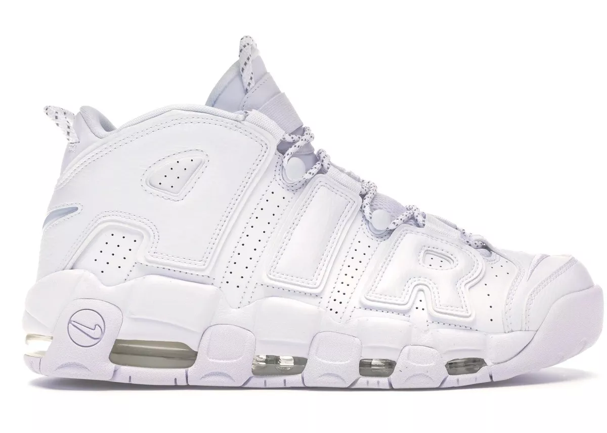 BRAND NEW NIKE AIR MORE UPTEMPO TRIPLE WHITE MEN'S 8 921948-100 2017