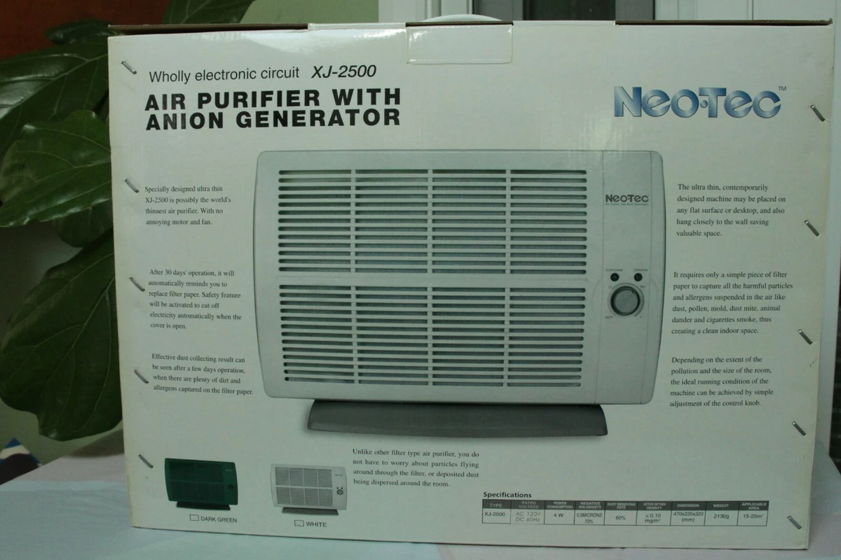 Air purify With Anion Generator combo NEO TEC XJ 2500 XJ1000