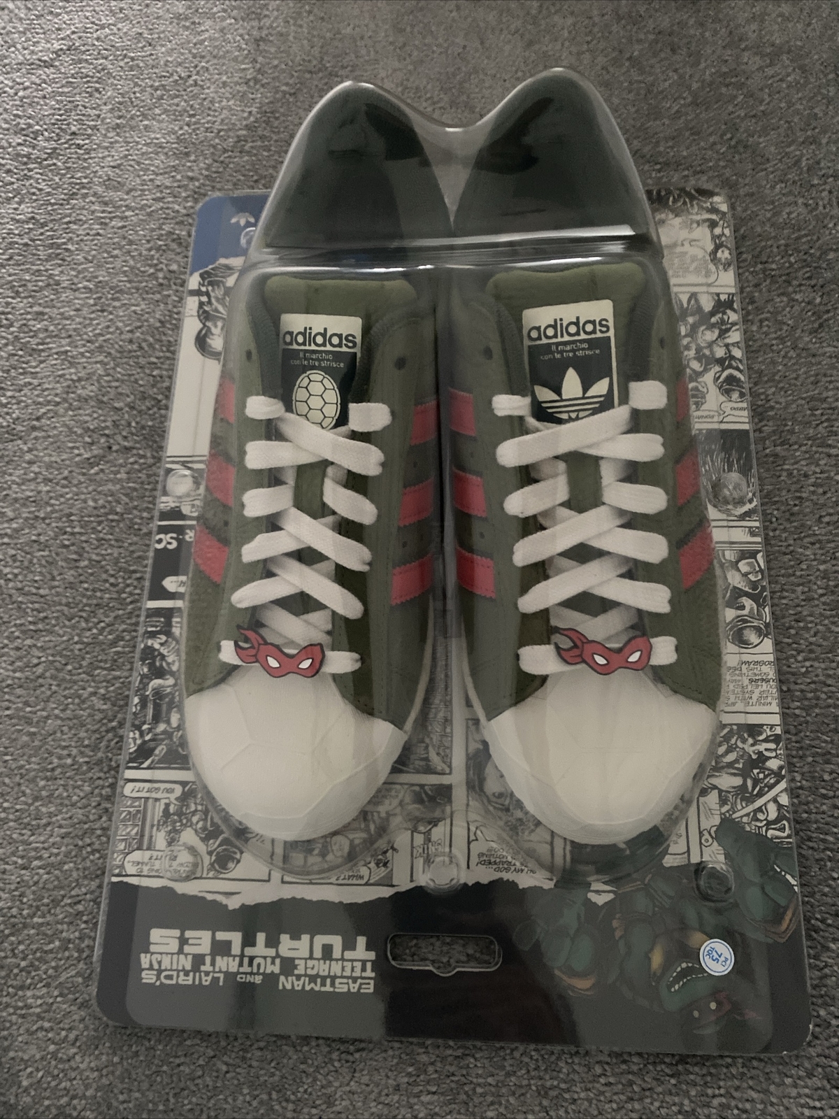 Size 7.5 - adidas Teenage Mutant Ninja Turtles x Superstar Shell-Toe