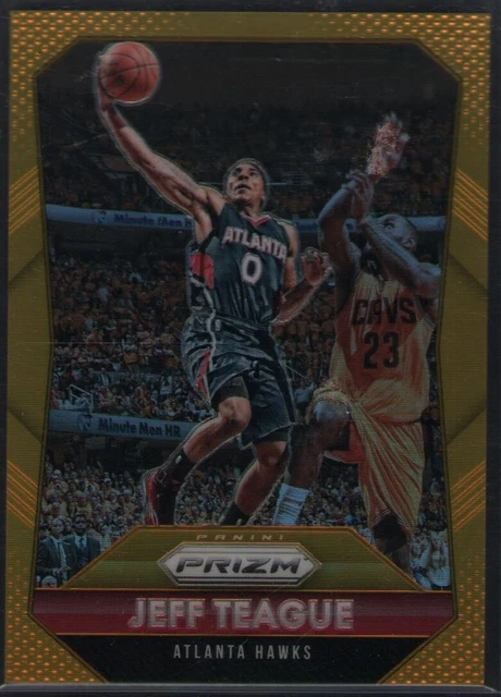 2015-16 Panini Prizm - #58 Jeff Teague GOLD 3/10 Hawks