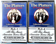 THE PLATTERS : 40 FAMOUS RECORDS - 2-Cassette Tape Set / N-Mint 1992, Polygram 