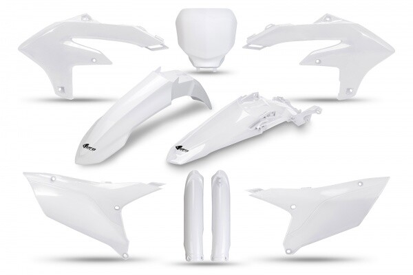 Set Plastics Motorradverkleidungen Full Yamaha YZF 250 2024 450 2023 - Weiß Ufo-image