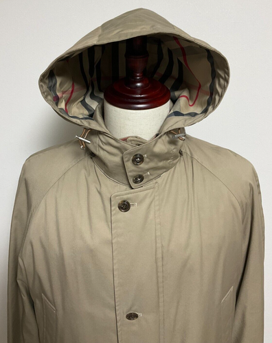 Burberry London Men's Jacket w/Liner & Hood Beige Cotton Blend Beatiful size M - Picture 15 of 20
