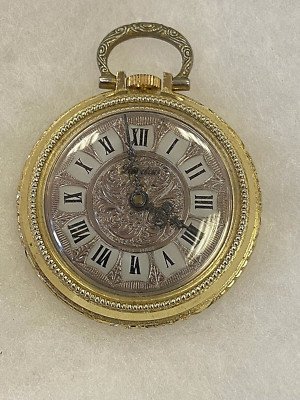 Landau Gold Tone , VINTAGE Women\'s Watch Pendant Landau - Vintage Swiss Made MCM Gold Tone Pendant Watch - AS  main image 4