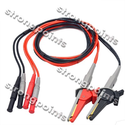 ZB-LC02 LCR Meter Test Leads Lead Terminal Kelvin Clip Wires for UT612 / UT611  