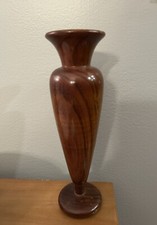 Vintage Wooden Vase Hand Turned